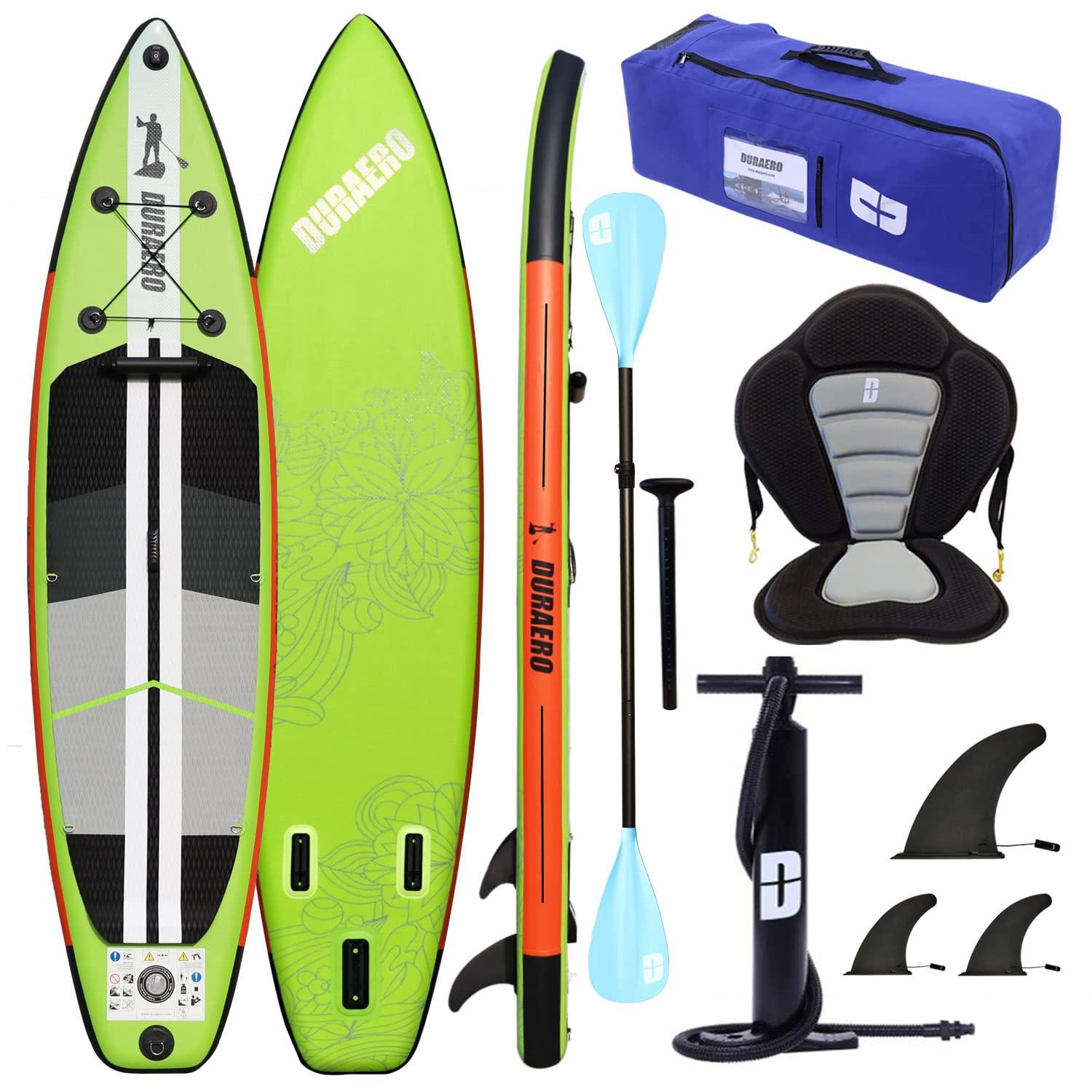 Aufblasbares SUP-Board - 330 cm - Stand-Up-Paddleboard mit Kajaksitz - Schwarz