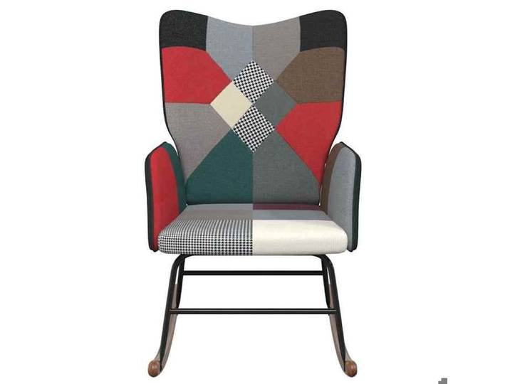 Chaise de relaxation/Chaise à bascule - CLOUD - Patchwork Tissu f102