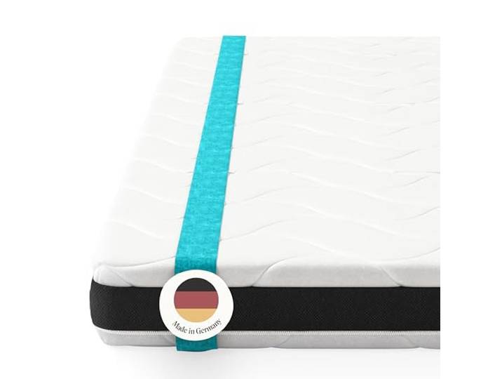 verapur Hypersoft Topper Fresh HTF800 I 120 x 220 cm I Härtegrad H1 I Matratzen-Auflage I 8 cm Gesamthöhe I waschbarer Bezug I Allergiker geeignet