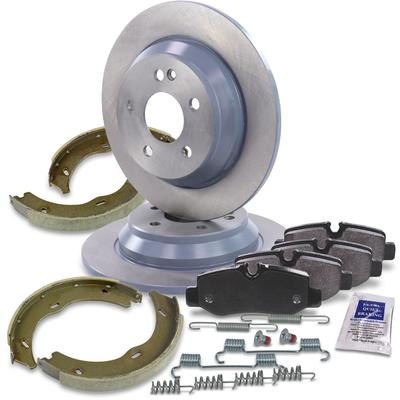 Bestprice Bremscheiben + Beläge + Bremsbacken + Zubehör Hinten [Hersteller-Nr. 40372628] für Mercedes-Benz