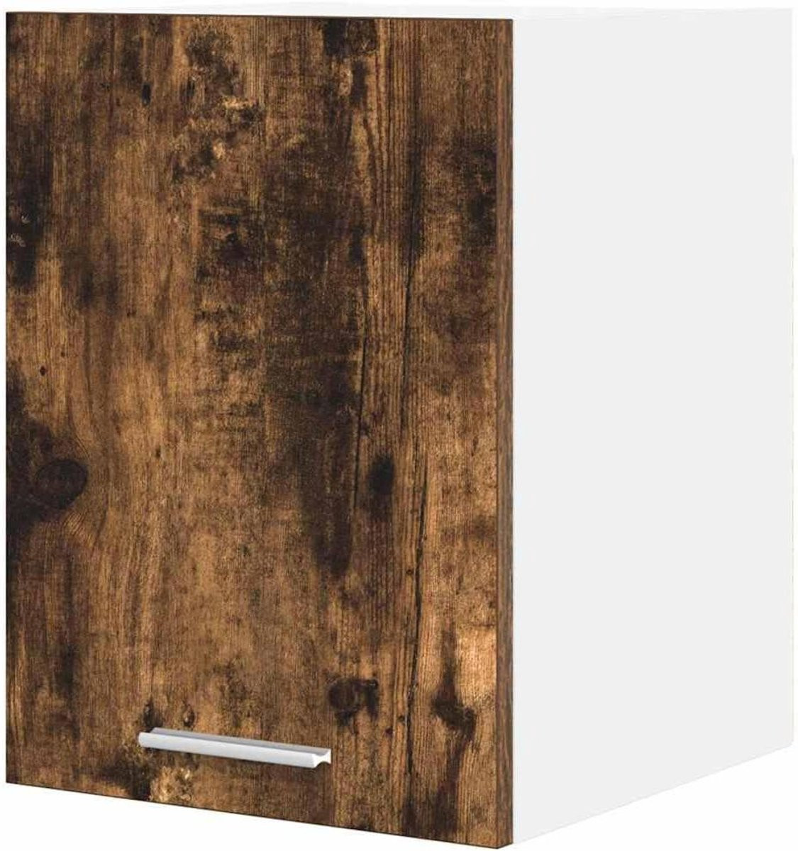 Moderne houten hangkast voor de keuken in eiken wit, B/D/H: 30 x 31 x 40 cm