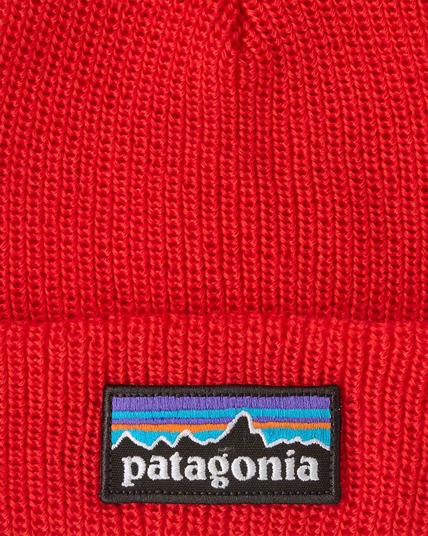 Patagonia Logo Beanie Jr - Berretto - Rosso UNICA