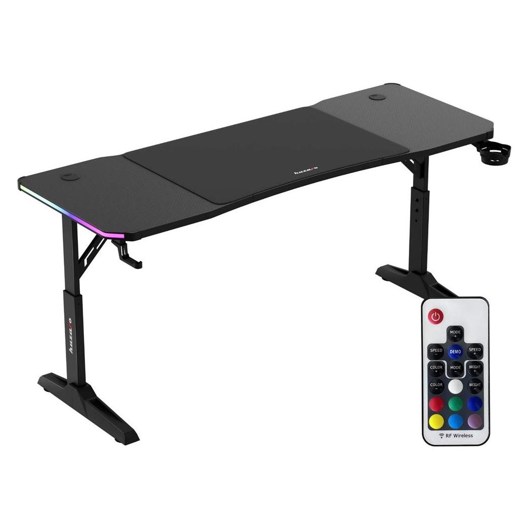 Huzaro Biurko gamingowe Hero 4.6 RGB Black (HZ-HERO 4.6 RGB BLACK)