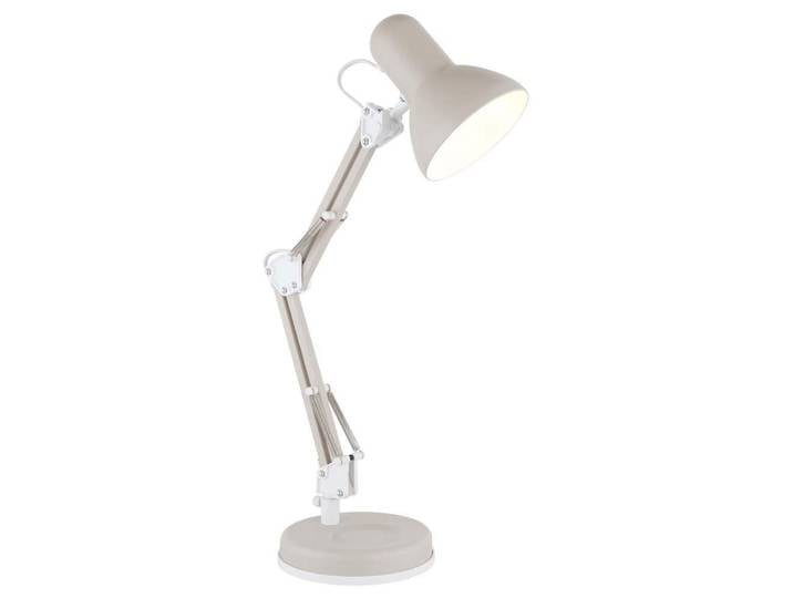 Lampe de table\, métal\, couleur sable\, interrupteur à bascule\, H 59 cm