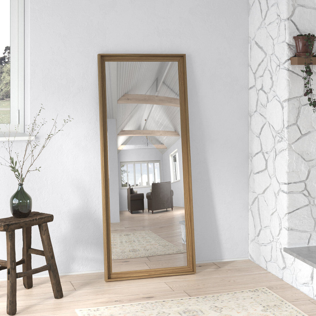 Fernleaf Maldon Solid Wood Rectangle Mirror 152.5 cm H x 63.5 cm W