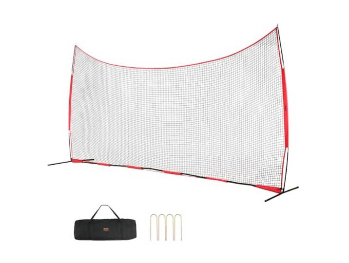 VEVOR Barricade Backstop Filet de Protection Portable avec Sac de Transport\, écran de Protection pour Baseball\, Softball\, Lacrosse\, Football\, Hockey\, pour arrière-Cour