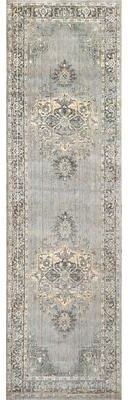 Alora Decor Euphoria Grey Medallion Wool Rug