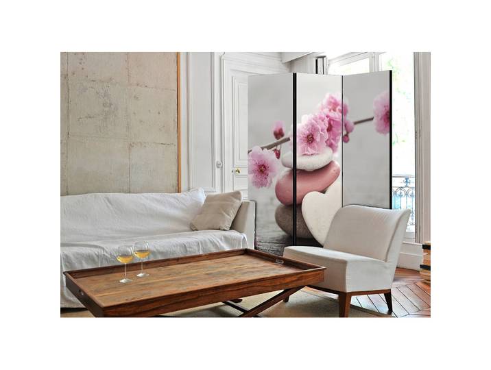 Paravent Zen Flowers Polaire Multicolore 135 x 172 x 3cm
