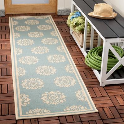 SAFAVIEH Beach House Zelda Indoor/ Outdoor Waterproof Patio Backyard Rug