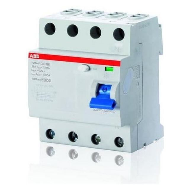 ABB F204F-63/0,03 FI-SchalterÂ 4P, Type F, 63A, 30mA (2CSF204325R1630)