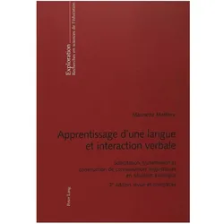Apprentissage d'une langue et interaction verbale, Schulbücher von Marinette Matthey