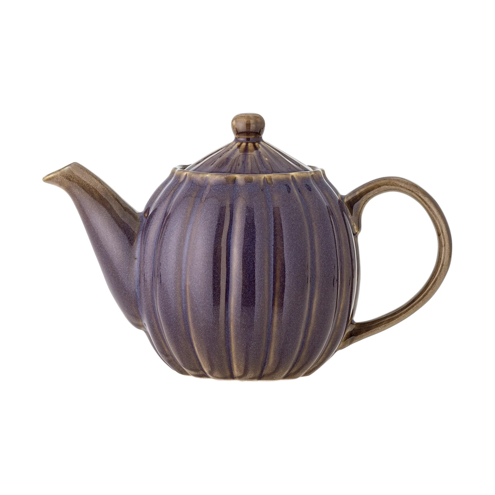 Bloomingville Latina theepot van keramiek, paars, 1,085 l