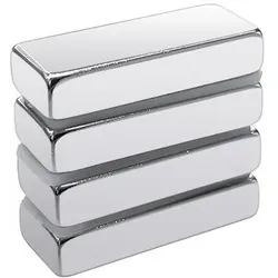 RS PRO, Magnet, Neodym Magnet, Block, 10mm x 5mm, L. 25mm