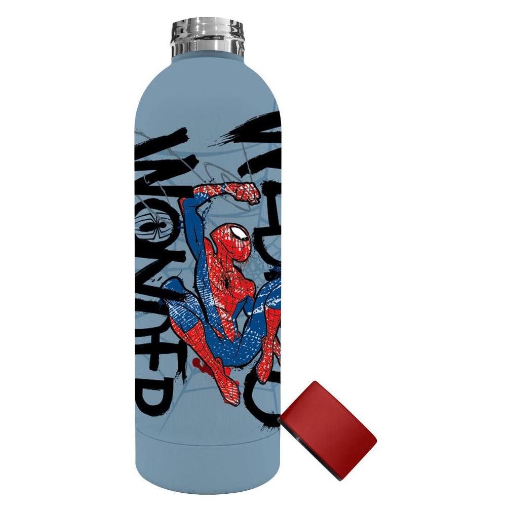 Kids Euroswan Bidon ze stali nierdzewnej z nadrukiem 3D 500ml Spiderman 843372 (0.50 l) (3800161843372)
