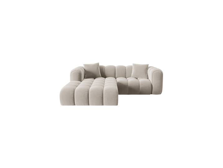 3-Sitzer Design Ecksofa „Elise“ Samt Ecru CXL by Christian Lacroix
