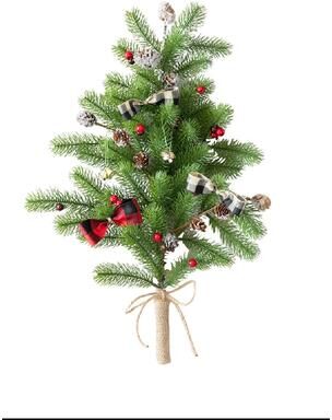 Discount Dollar Deals Creative DIY Wall Christmas Tree, LED Light String Decor, Small Door Hanging Christmas Decoration, Home Scene Layout small Tree