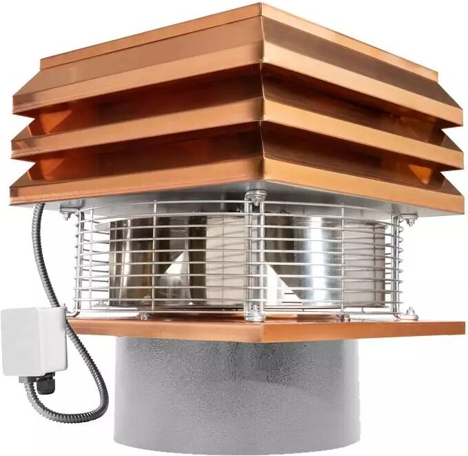 Gemi Elettronica Extratores de fumo modelo cobre para chaminés redonda ventilador extrator de fumos modelo cobre extrator de fumos lareira gemi