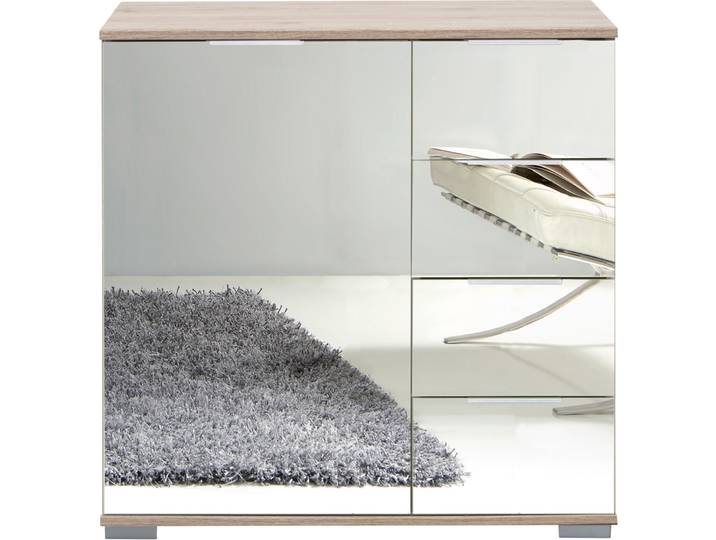 Kommode Peyton C Spiegelglas Holzwerkstoff B 81 H 83 cm