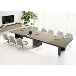 Konferenztisch 12 Personen erweiterbar Lewo