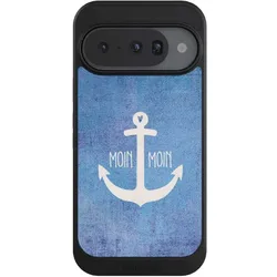 Nivocase Hülle für Google Pixel 10 Handyhülle NIVOcore Case Schwarz Anker Blau maritim (Google Pixel 10), Smartphone Hülle, Blau, Schwarz