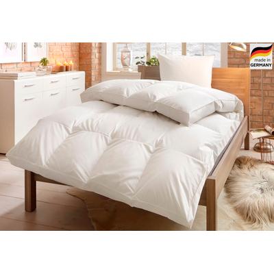 Daunenbettdecke OTTO HOME "Frieeda, 100% Gänsedaunen, hergestellt in Deutschland", weiß, B:200cm L:220cm, Bezug: 100% Baumwolle. Füllung: 100% Gänsedaunen, Bettdecken, hergestellt in Deutschland
