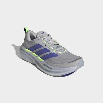 Laufschuh ADIDAS PERFORMANCE "SUPERNOVA GLIDE RUNNING", Herren, Gr. 44, grau (grau two, signal grün, signal grün), Textil, Schuhe Laufschuh, für mehr Komfort