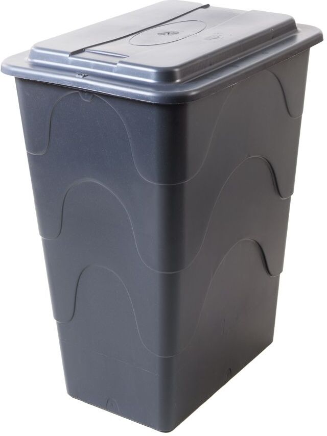 TrendLine Regentonne eckig mit Deckel und Hahn 240 L grau
