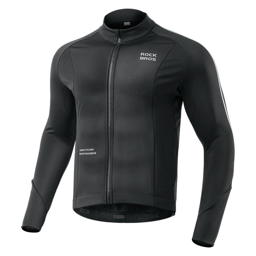 Rockbros 15400002004 long sleeve cycling jersey autumn/winter XL - black (Rockbros-15400002004)