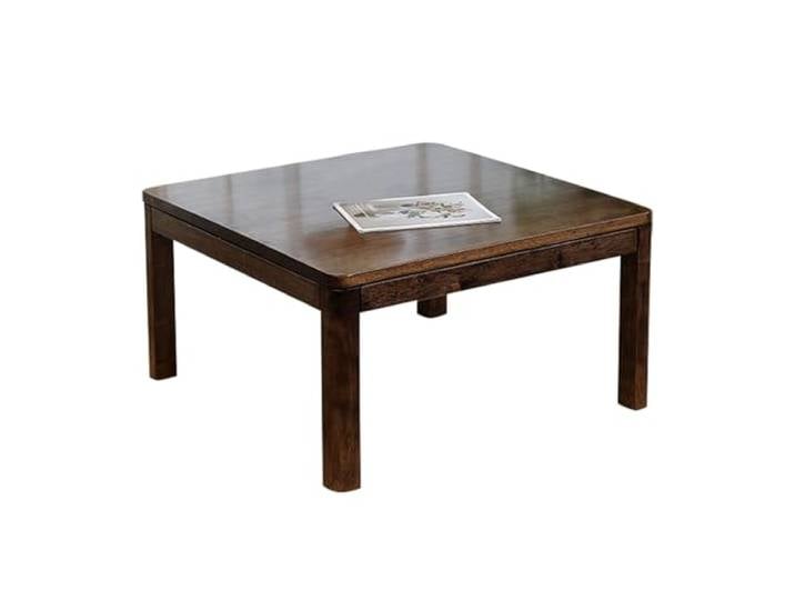 RTREADE Japanischer Kotatsu-Tisch, Warmer Tatami-Tisch mit Heizung, Massivholz, für Zimmer, Schlafzimmer, Wohnzimmer (Coffee Color)