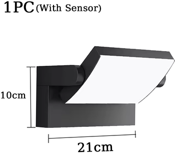 Multisell Products Hub LED Wall Light With Sensor, Waterproof, Ideal For Bedroom, Garden, Corridor, Balcony 1pc With Sensor cold Light