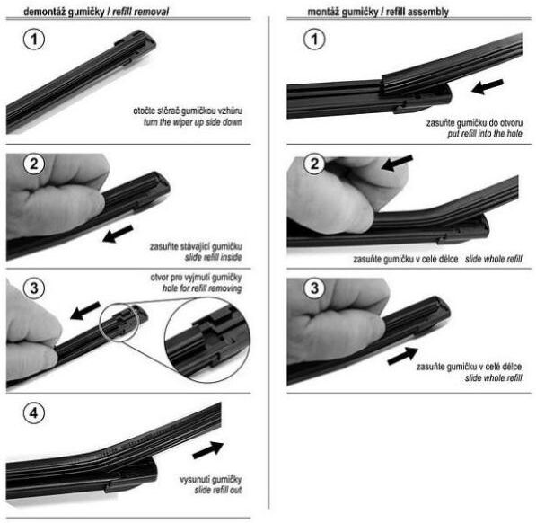 Compass Accessories 10176 Wiper Blade Rubber