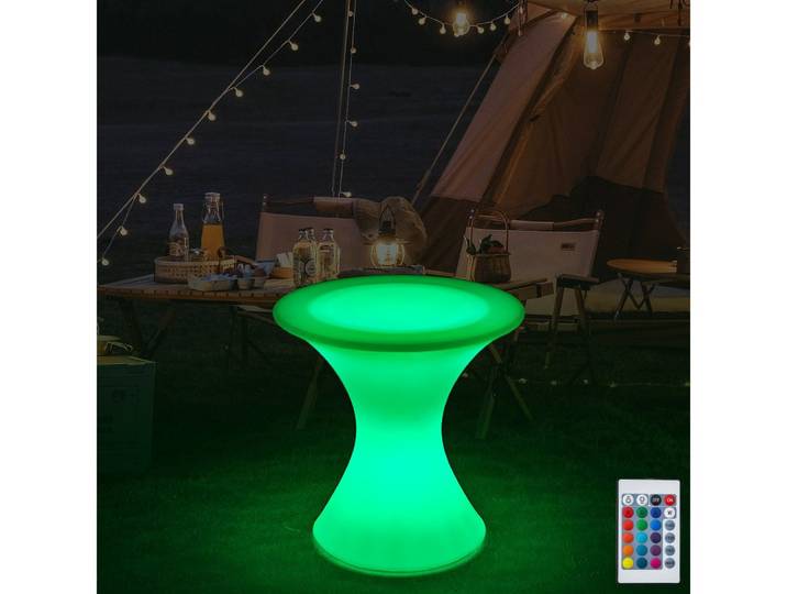 Eurohandisplay LED Gartenleuchte LED Gartenleuchte Leuchtende Sessel Tisch Sparsam mit Fernbedienung, LED fest integriert, RGBW, LED Möbel