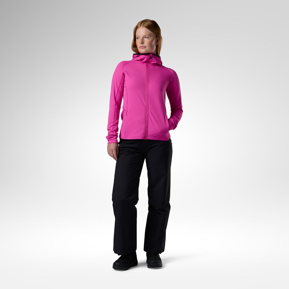Rossignol W Mid Layer Thin Full Zip electric fuchsia (A26) 2XL RLMWL34 A262XL