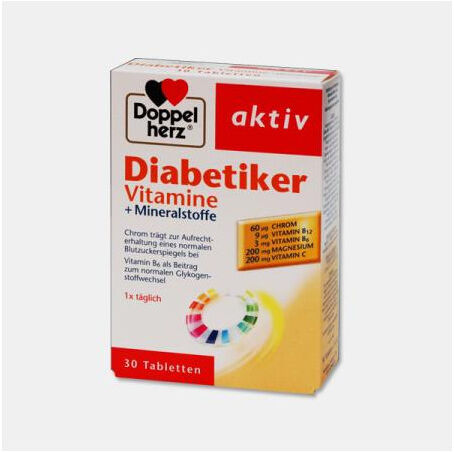 DOPPEL HERZ AKTIV DIABETIKER VITAMINE 30 COMPRIMIDOS