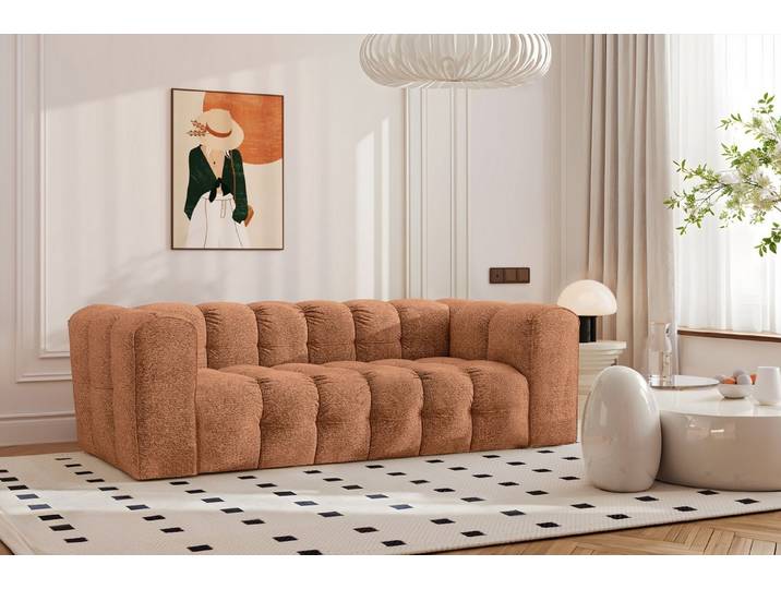 Kaiser Möbel 3-Sitzer Sofa BALOO, stoff Moly und Arena, modern, pflegeleichter Chenille-Stoff, Water-Repellent-Technologie
