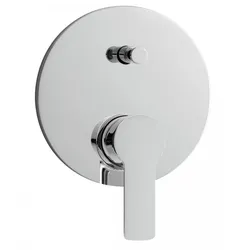 Herzbach LIVING mare Wanne Unterputz farbset plus rund chrom, 24.130035.1.01 24.130035.1.01