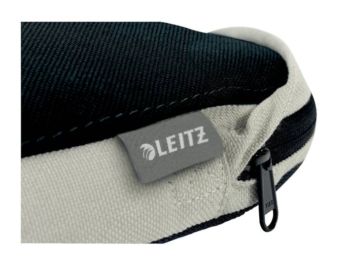 Balancekissen LEITZ Ergo Active mit Stoffbezug , dunkelgrau, B:36cm L:36cm, PVC, Yogakissen, Balancekissen