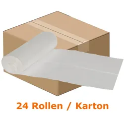 Müllbeutel Abena Saekko Boy 60 L trans. 10 Stück/Rolle Karton Karton mit 24 Rollen, Stärke 35 my, Lebensmittelecht