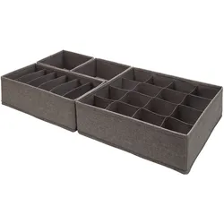 Aufbewahrungsboxen-Set Ludwig Dunkelgrau