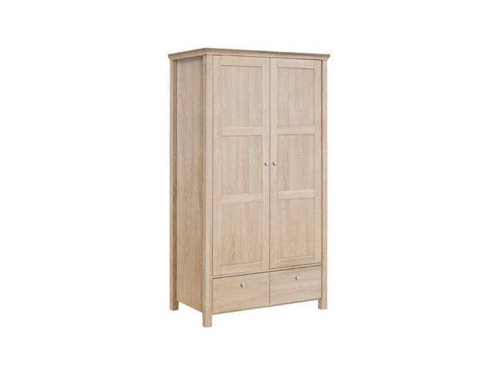 Marian-armoire à Deux Portes Et Deux Tiroirs En Couleur Chêne