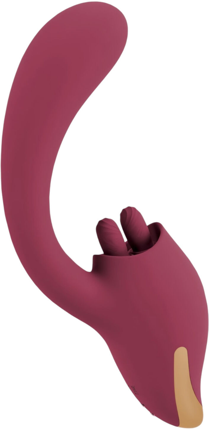 Javida - Dual Action Tongue Vibrator (Red)