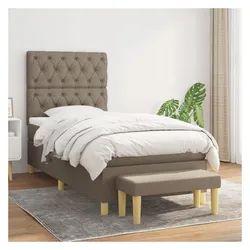 vidaXL, Boxspringbett, Inlunville (Knopfheftung Design) (80 x 200 cm)