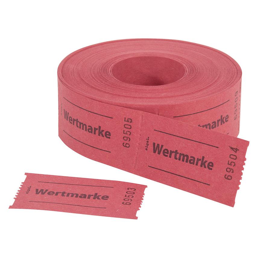 Sigel Gutscheinmarken-Rollen rot (500 Stk.) (GR554)