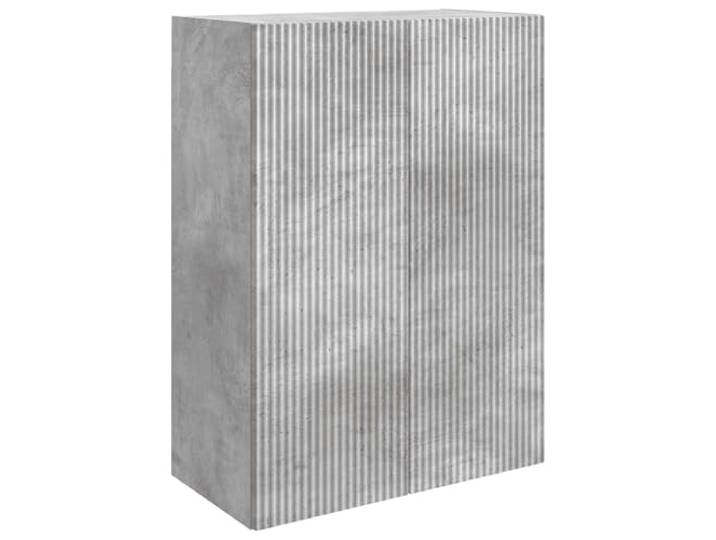 Heofavd Wandschrank Betongrau 66 x 34,5 x 90 cm Holzwerkstoff 2 Türen