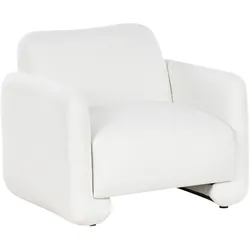 SESSEL Stoff Weiß Saland
