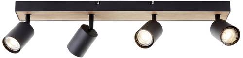 Brilliant Jello Wood G93071/76 LED-Deckenstrahler LED GU10 EEK: G (A - G) 4.5W Holz, Schwarz