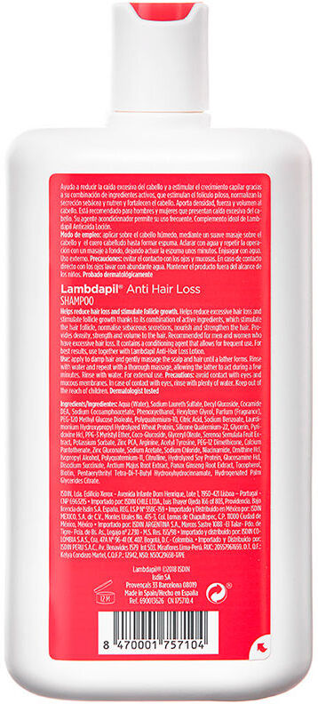 Isdin Lambdapil champú anticaída 400 ml