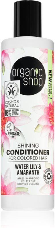 Organic Shop Organic Shea & Lily après-shampoing éclaircissant pour des cheveux éclatants et faciles à coiffer pour cheveux colorés 280 ml