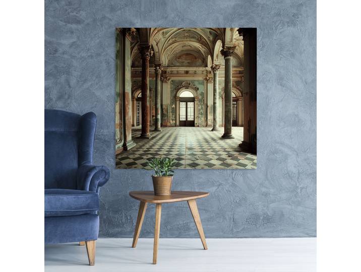 Acrylglasbild QUEENCE Königshaus , beige (farbe bild(er): beige), B:30cm H:30cm T:0,4cm, Acrylglas, Bilder, Acrylglasbild, Fine Art-Print in Galeriequalität