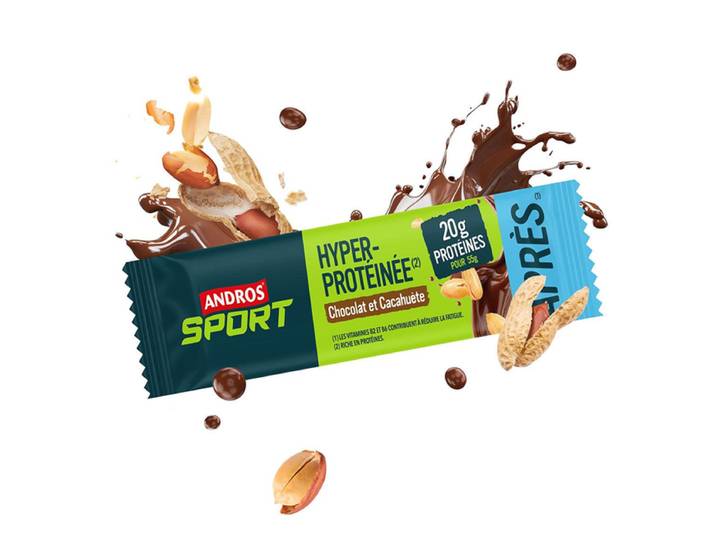 Andros Sport High-Protein Bar Chocolate Peanut 55g